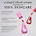 Glow Recipe Niacinamide Dewy Flush Tinted Liquid Blush Serum - Glowy Blush for Cheeks to Smooth, Hydrate & Brighten - Liquid Korean Makeup with Buildable Soft Pink Tint - Cherry Flush (0.4 oz)