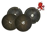 MEGA SPARSET 4 Aktivkohlefilter Kohlefilter Filter passend für Dunstabzugshaube HONEYWELL NL600ED