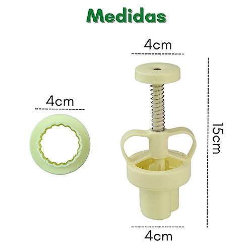 Kit Ejetor Max Carimbo Ejetor Molde Flores Pétalas Silvestres Com 1 Ejetor e 4 Marcadores - Margarid