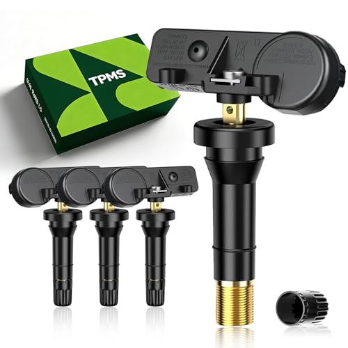 DMYQWL TPMS GM 315MHz Pre-Programmed,Tire Sensor Compatible with Chevrolet Silverado 1500 07-18|Colorado 15-22|Express 07-22|GMC Sierra 1500 07-18|Sierra 2500 07-19/OE#13598771,13598772 4PCS