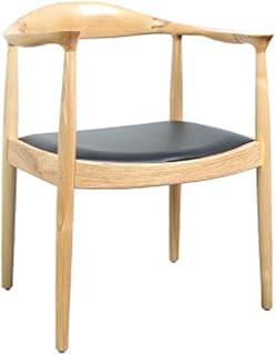 Lwieui Sillas de Comedor Sólido Simple Silla de Madera Comedor for Sala de Estar y Comedor Sillas de Comedor Cocina (Color : Wood Color, Size : 61x50x75cm)