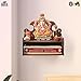 Gift Kya De Pooja Mandir for Home, Wooden Temple Small with Utility Shelf, DIY Wall Mounted Puja Mandirs, Home Temple Devghar, Puja Stand for Office, Shop - 8