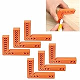 【Placas de Posicionamiento de Ángulos Múltiples】 Las placas de posicionamiento de ángulo recto tienen dos unidades de escala de 22,5 grados y 45 grados, lo cual es conveniente para medir ángulos. La escala es clara y muy resistente al desgaste, por lo que puede medir y leer los datos rápidamente.