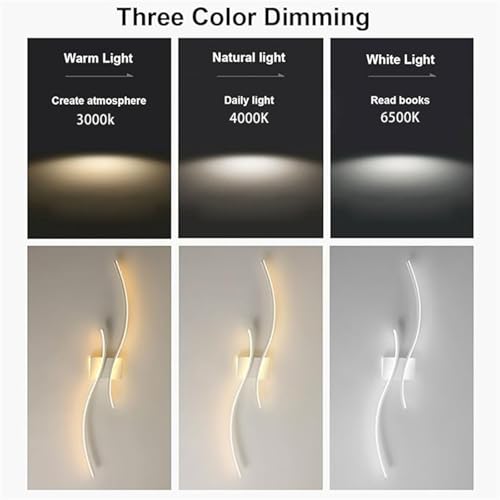 Luz de pared moderno minimalista LED blanco de 60cm para interior 3