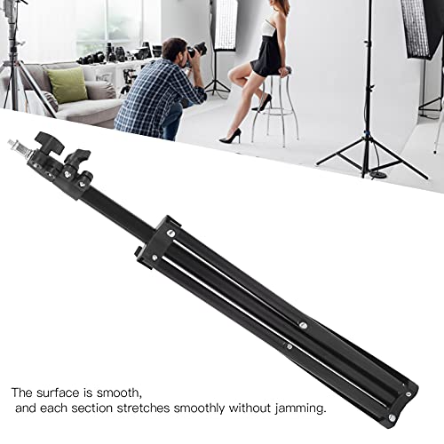 Image of 51 Inch Photography Light Stand, Adjustable Metal Tripod Stand for Photo Video Lighting, Heavy Duty Iron Light Stand with 1 /4 inch Screw for Softboxes Reflectors Cameras