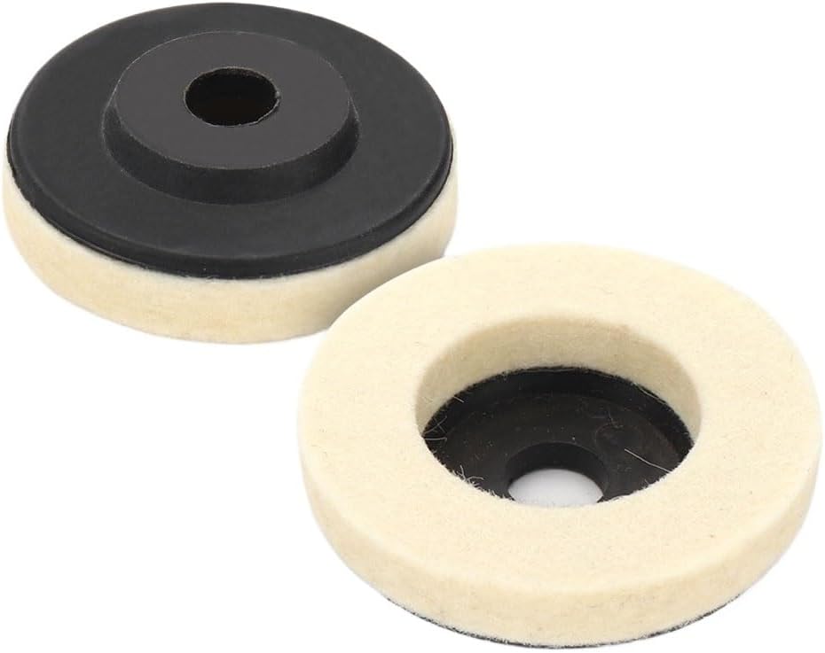 2/3inch Wool Polishing Wheel Felt Disc For Angle Grinder Marble Glass Ceramic Grinding(3 Inch,3Pcs)