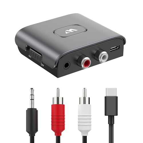 WARRKY Bluetooth Audio Receiver for Stereo, RCA & 3.5mm