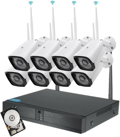 Winpossee CCTV Wireless Security Surveillance Camera System for Home ...