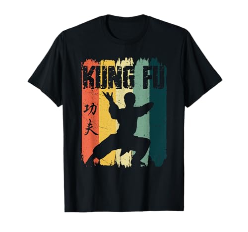 Kung Fu Retro Vintage Sunset Chino Marciales Camiseta
