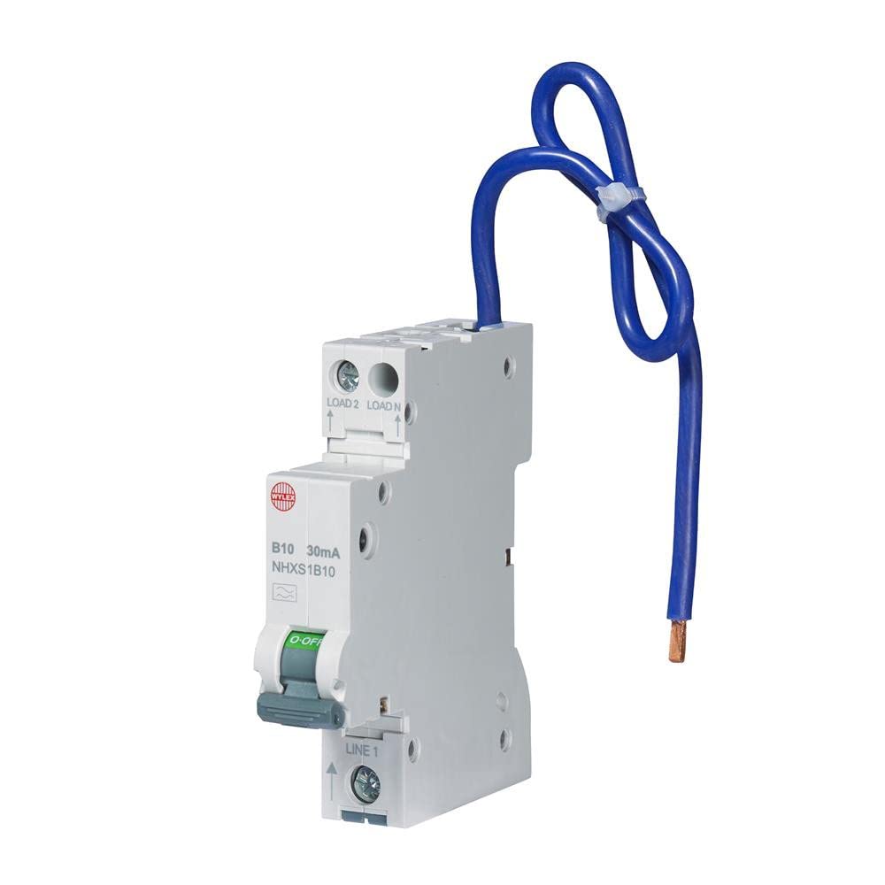 Wylex 10A RCBOs Type B Single Pole Miniature Circuit Breaker-10A