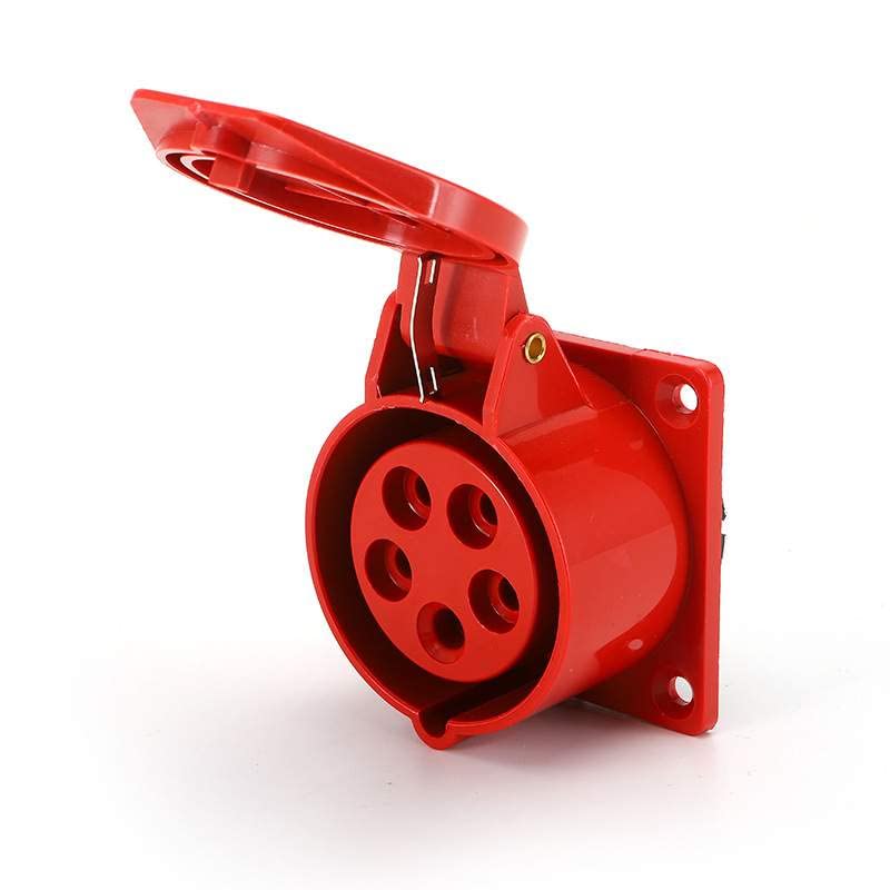 IEC60309 Waterproof CEE Industrial Connector Socket 5Pin 16A 380V-415V 3P+E+N IP44 (Type-6）