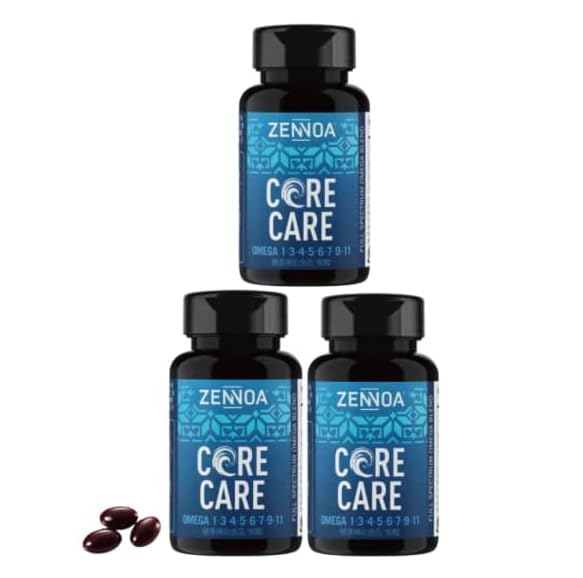 Amazon.co.jp: Zennoa Core Care Omega 3 90 Capsules Set of 3 + 