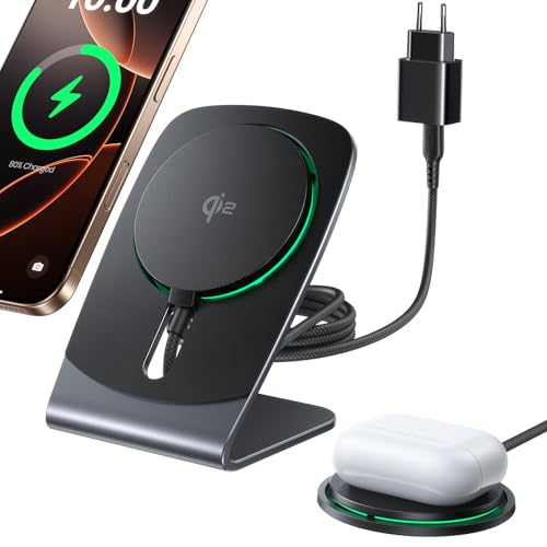 INIU Chargeur Induction iPhone, 15W Certifié Qi2 Chargeur sans Fi...