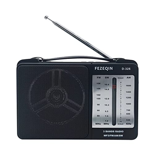 Amazon.co.jp: FEZEQIN D326 AM FM短波ラジオポータブル3バンド