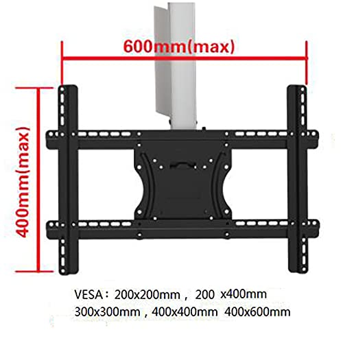 Support TV de plafond à mouvement complet pour écran 32 à 50 pouces réglable - 5