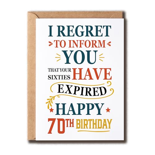 NKPDesigns I Regret To Inform You That Your 60Nオ؂ɂȂƂm点 - 70΂̒aO[eBOJ[h - [A̒a - ʔO[eBOJ[h -  - ޏ