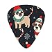 Merry Christmas Dog Guitar Picks 12 Pack Bass Picks with Organizer Box Guitar Plectrum Includes Thin Medium Heavy Guitar Picks Ukulele Picks for Bass Acoustic Electric Guitars