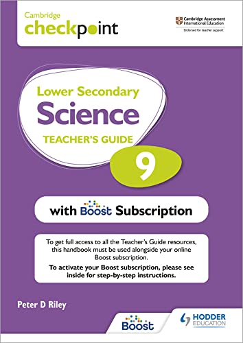 Cambridge Checkpoint Lower Secondary Science Teacher's Guide 9 with Boost Subscription Booklet: Hodder Education Group