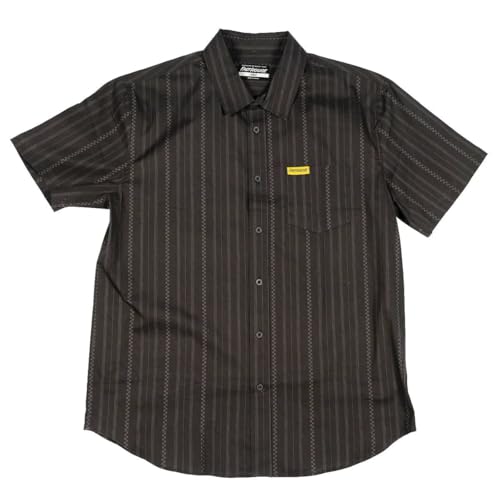 FASTHOUSE Gallery Short Sleeve Button Up (Vintage Black, XXX-Large)