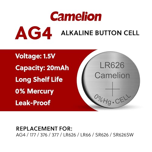 Camelion Pilas LR66 Paquete 10, 1.5V Alcalinas miniatura 2