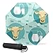 Parapluie pliable automatique en forme de tête de vache et carafe à lait compact pour homme et femme
