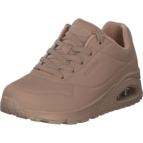 Skechers Womens Uno - Stand On Air Sneaker, Sand, 10 US