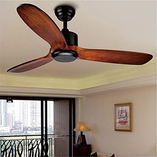 Buy YASEking Frequence DC vintage wooden ceiling fan industrial