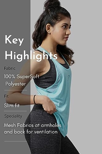 Image of Bold Melange Women's Comfort Fit Activewear Sports and Gym Tank Top
