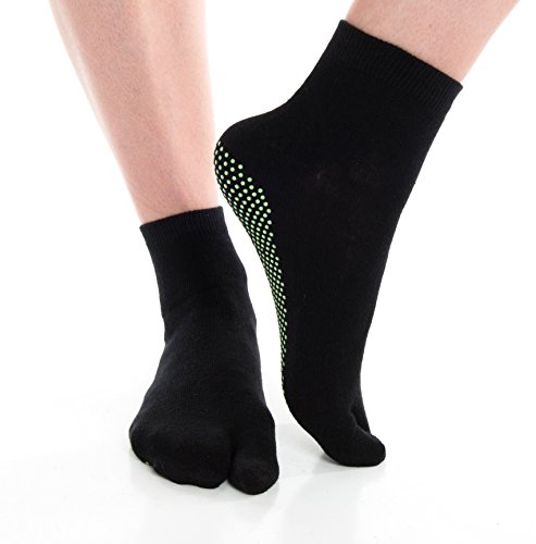 Image of V-Toe Non-Slip Flip-Flop Socks - Tabi Split Toe Socks for Men & Women Size - Women's Toes Separated Yoga Socks