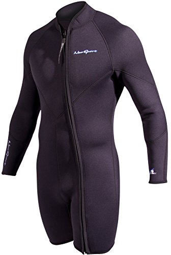 Neosport Men's Premium Neoprene 3Mm Waterman Wetsuit Jacket, 3X-Large, Black #TOP1