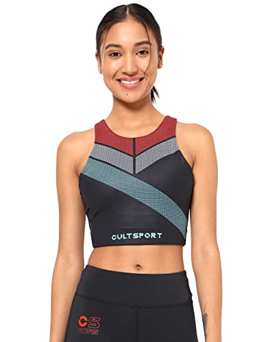 Image of CULTSPORT Women's Polyester Lightly Padded Wire Free Sports Bra