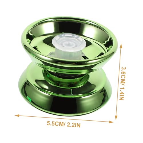 COSMEVIVI 1set Professional Unresponsive Yo-yo Ball for Beginners Sturdy Metal Material Improve Finger Coordination Present for Lovers Portable for Fun Playtime