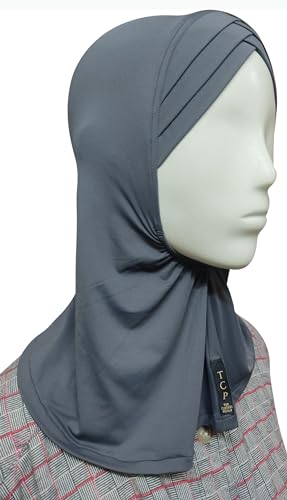 Image of TCP Women's Ninja Beige Jersey Cap, under scarf Neck Covering Hijab Tube cap Age 16+ years