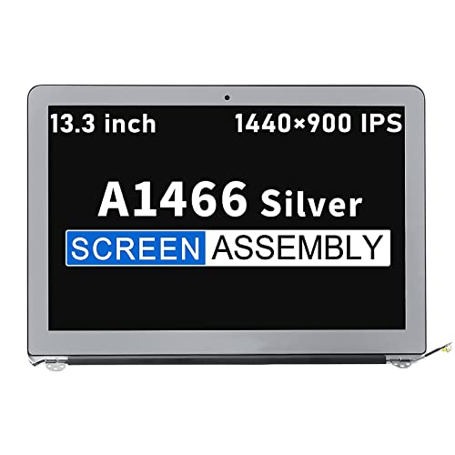 Image of A1466 Screen Replacement Silver Replacement for MacBook Air A1466 Full LCD Screen Display Assembly EMC 2632 EMC 2925 EMC 3178 Mid 2013 to Early 2017