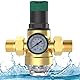 Druckminderer Wasser 1 Zoll, Druckregler Wasser mit Manometer und Siebfilter, Messing Wasserdruckminderer mit Verschraubungen, Sicher und Langlebig