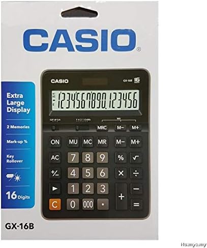 Casio dual power 16 digits PRACTICAL CALCULATOR GX-16b