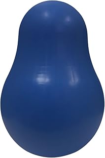 SimpleDog Doggie Dooley Tumbler Heavy Duty Dog Ball Toy for Aggressive Play, Blue, USA Made, Medium, 6 inch (7006)