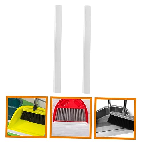 Image of 2Pcs Soft Beading Plastic Stripping Plastic Dustpan Plastic Lip Broom Garbage Shovel Scrub Dustpan Plastic Lip Replacement Adhesive Strip Finishing