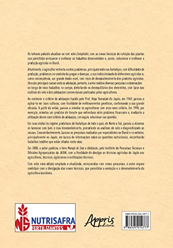 Compêndio de Adubação e Nutrição de Hortaliças pelo Método Japonês Baseado na Extração pela Cultura