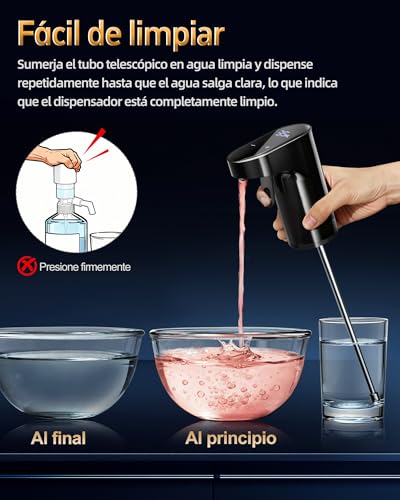 Redsack Decantador Vino Electrico, Automatico Cuantitativo Aireador Vino, Pantalla TáCtil Inteligente Dispensador de Bebidas AlcohóLicas para Botellas con DiáMetros de Boca de 18-20, 21-23, 28-30 mm - imagen 7