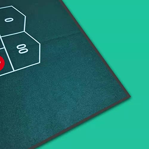 Waliken 39X23 Inch Craps/Roulette Casino Tabletop Felt, Flannel Fabric Professional Gambling Thick Heavy #TOP4