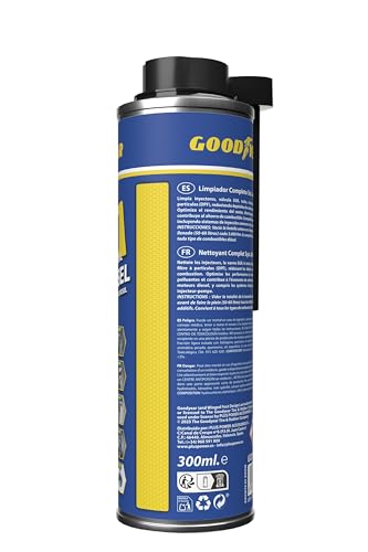 Goodyear Aditivo Limpiador Motor Diésel 5 en 1 Profesional 300ml | Limpiador Completo de Inyectores, Turbo, DPF, Válvula EGR y Admisión | Mejora Rendimiento, Reduce Consumo y Emisiones - Imagen 4