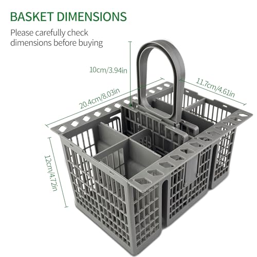 TERRARIDE Besteckkorb Spülmaschine, Besteckkorb Unterkorb 22.5x21x16cm für Hotpoint, Indesit,Whirlpool Bauknecht Ikea 488000386607, 99673-8729, C00257140, C00386607 Geschirrkorb Spülmaschinenkorb