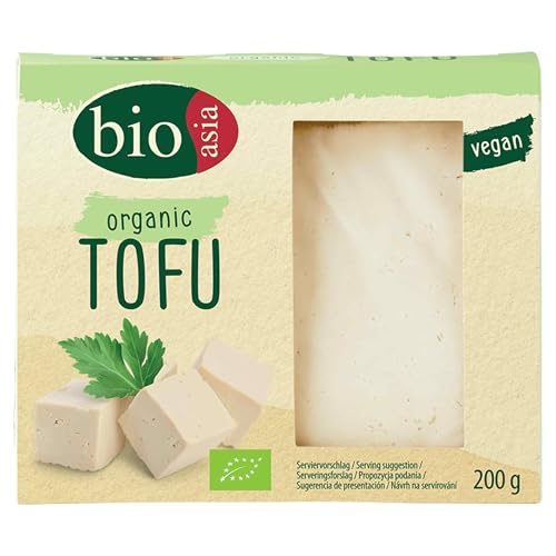 BIOASIA Tofu ecológico, Tofu ecológico neutro, naturalmente vegano y sin gluten, 1 x 200 g