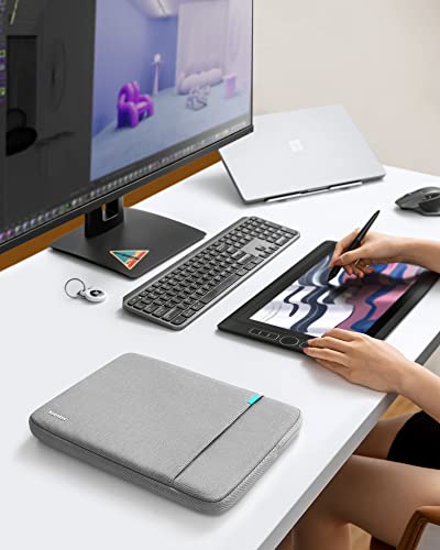 Image of Tomtoc 360 Protective Laptop Sleeve Case Bag for Dell XPS 13, Shockproof Spill-Resistant 12.5 Inch Laptop Tablet Bag Case for ThinkPad X270 | X260 | X250 | X240, Support up to 12.03 x 8.21 In, Gray