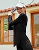 Rapbin Workout Shirts for Women Long Sleeve Athletic Tops UPF 50+ Sun Shirts Rashguard with Thumbhole Black XXL #3