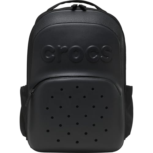 Crocs Classic Backpack, Personalize with Jibbitz Charms, Black, One Size