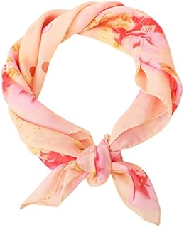 FAIRYGATE Chiffon Scarf Ladies Floral Polka Dot Lightweight Soft Feel Square Head Neck Headwrap