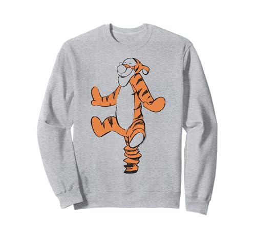 Sweatshirt Disney Winnie and Tigger gris avec motif pull imprimé coton
