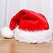 Fliyeong Gorro navideño de Santa Grosor de lujo Corto de felpa Gorro...